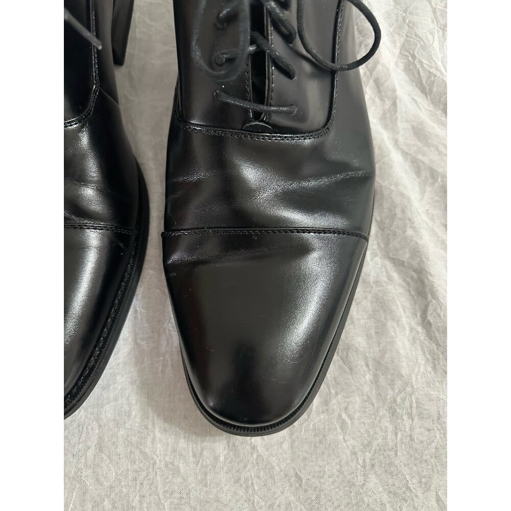 Unlisted Kenneth Cole Men's Dress Shoes Black Size 10.5 Half Time Oxford Lace Up - Picture 3 of 7